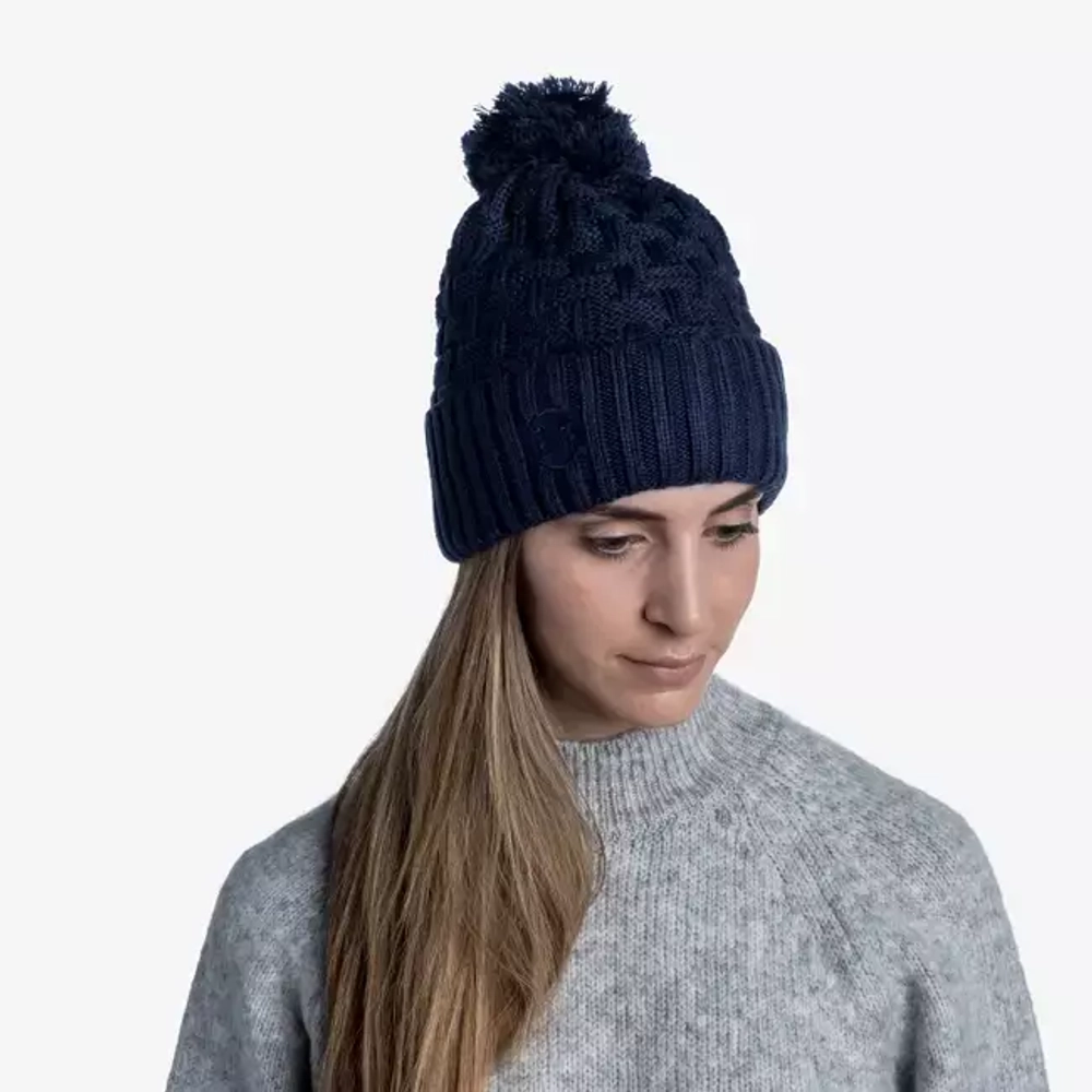 Шапка Buff Knitted & Fleece Band Hat Airon Night Blue (US:One size)