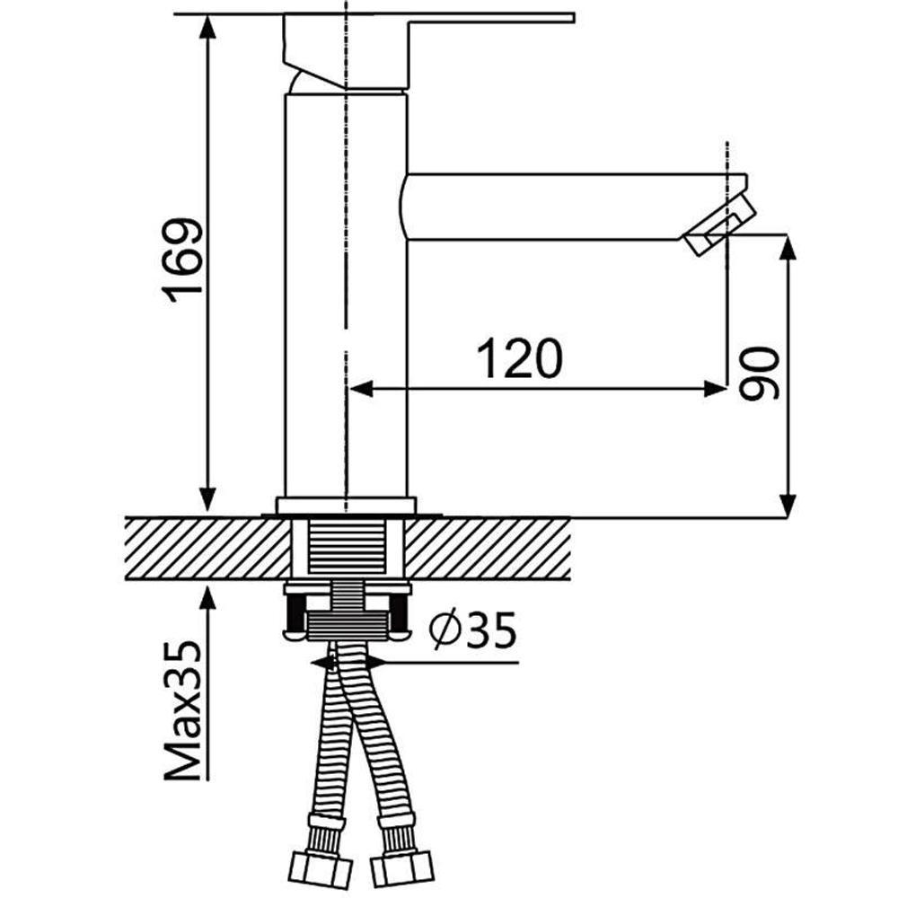Смеситель для раковины Oute T401 T40101