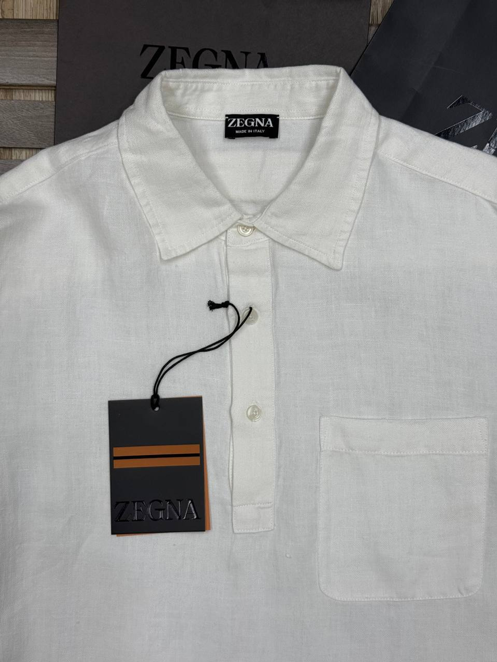 Льняная рубашка Zegna