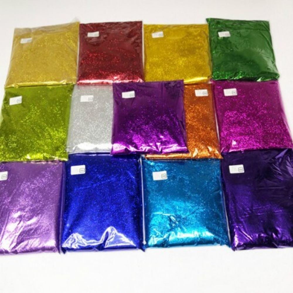 ЦВЕТНОЙ Микс ДЕКОР+ (НАБОР БЛЁСТКИ ГЛИТТЕРЫ - размер 0.4" (12 штук по 3/5/10/20/25/50/100/500 грамм)( № 888))