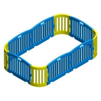 Модульный манеж LK прямоугольный,  125х200х60 см