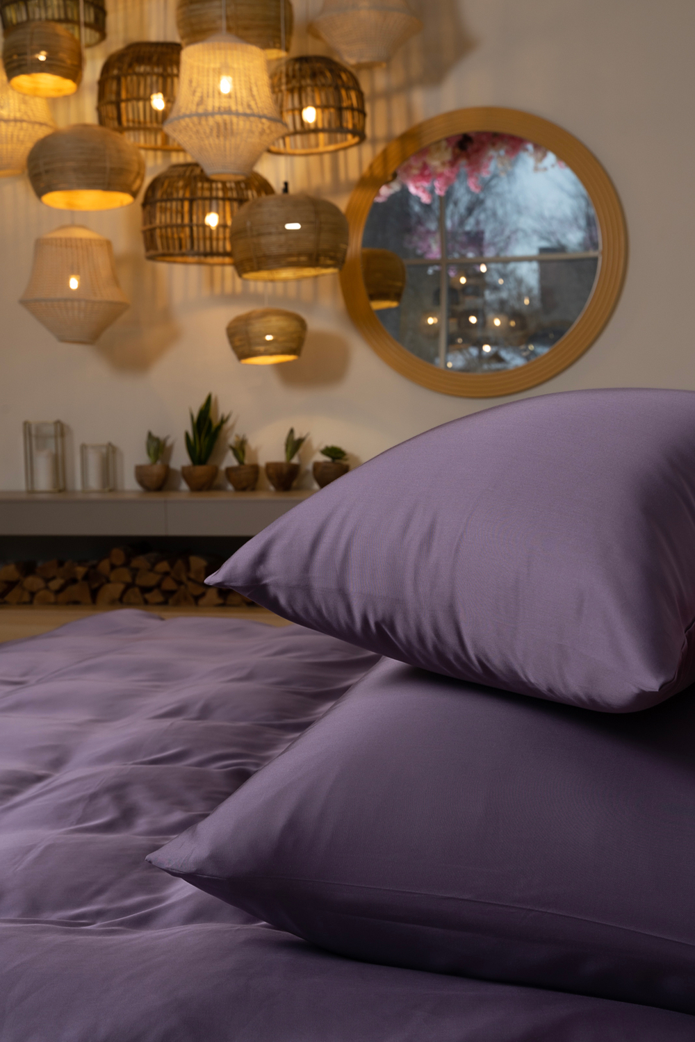 Наволочки 2шт 50x90 German Grass Violet Brilliant фиолетовые