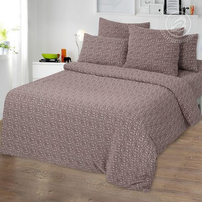 Пододеяльник трикотажный на молнии Эспрессо темный 263 АРТПОСТЕЛЬ 200*215