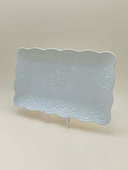 Блюдо сервировочное прямоугольное 35,5х21х3,5 см.