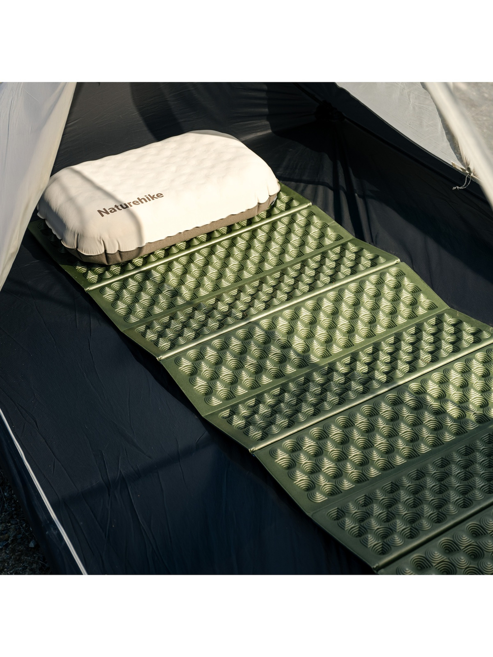 Коврик туристический Naturehike 185х56х2,3 см. IXPE, зеленый