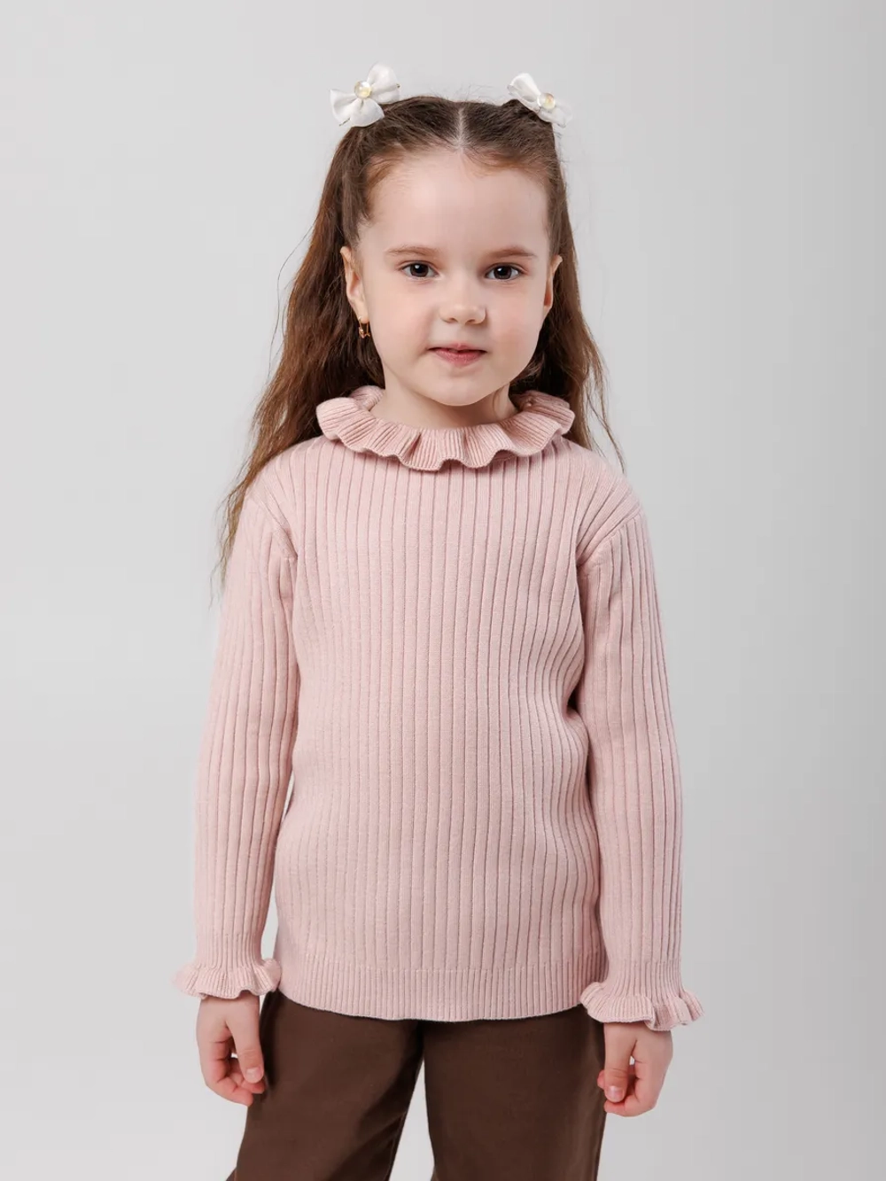 Джемпер для девочки с воланами