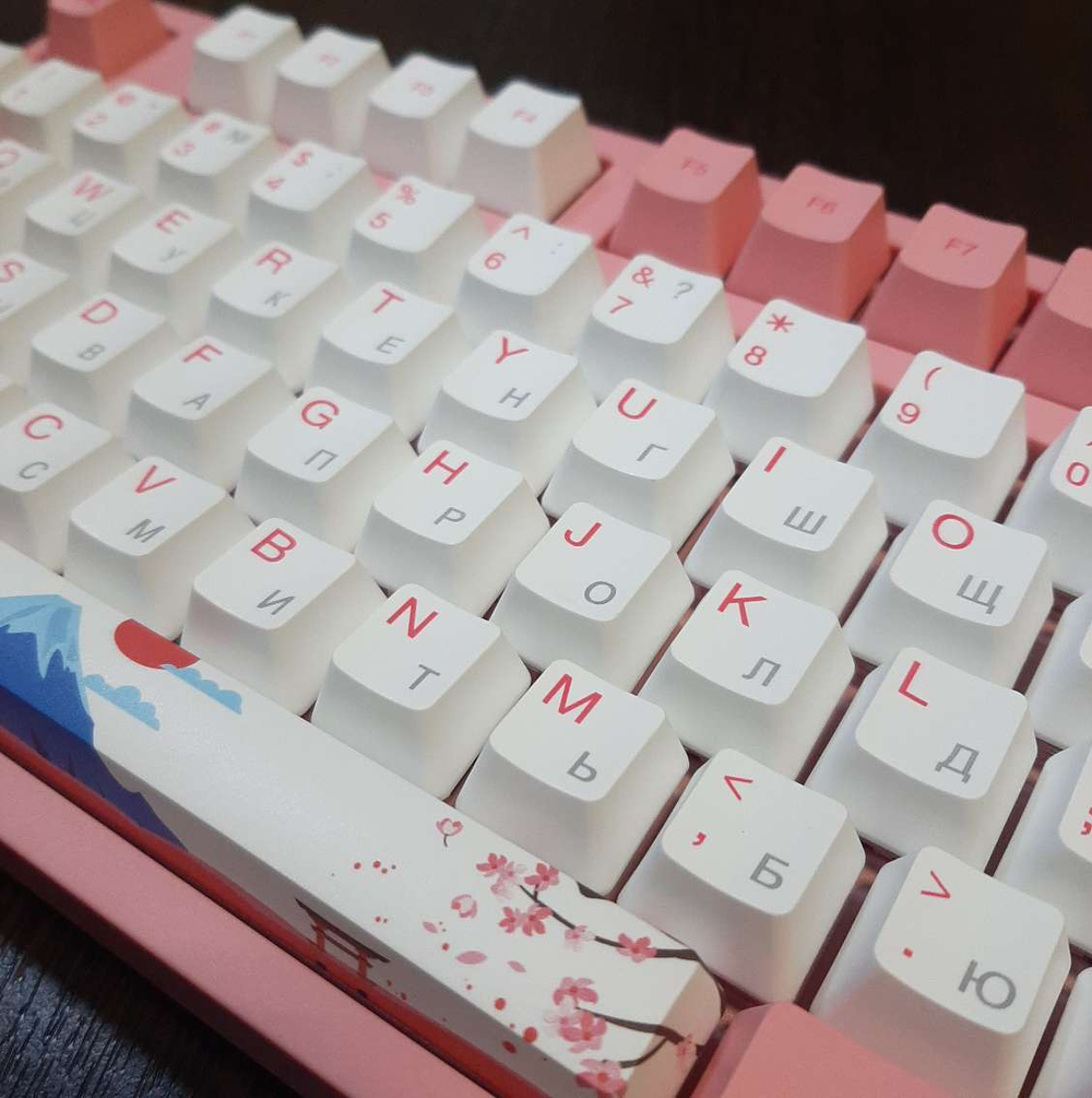 Игровая механическая клавиатура AKKO 3087 World Tour Tokyo R1 (Rus) Pink V2