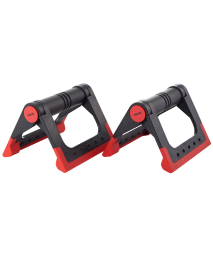 Упоры для отжиманий складные BA-304 черный/красный