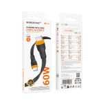 Кабель TypeC - TypeC BOROFONE BX118 60W (черный) 1м