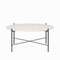 Кофейный стол Lacio Ø80х35 см, белое террацо