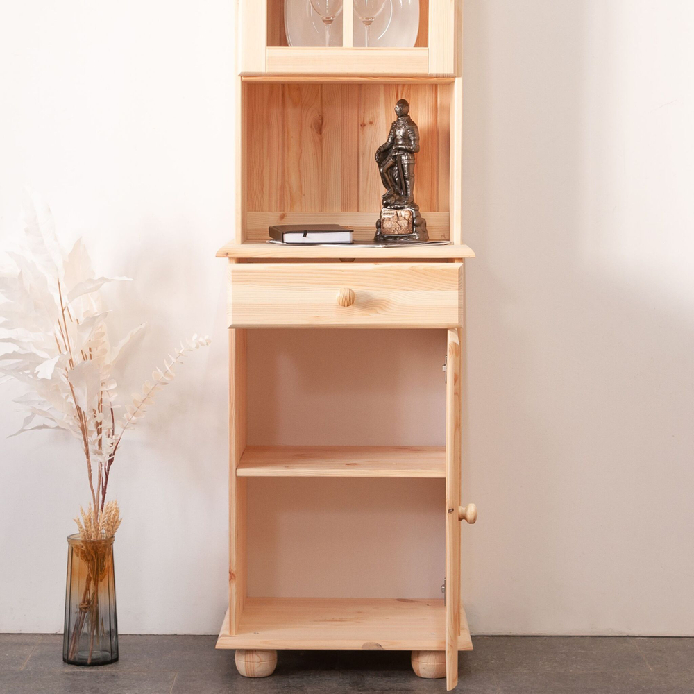 Тумба Лена однодверная из сосны, в лаке