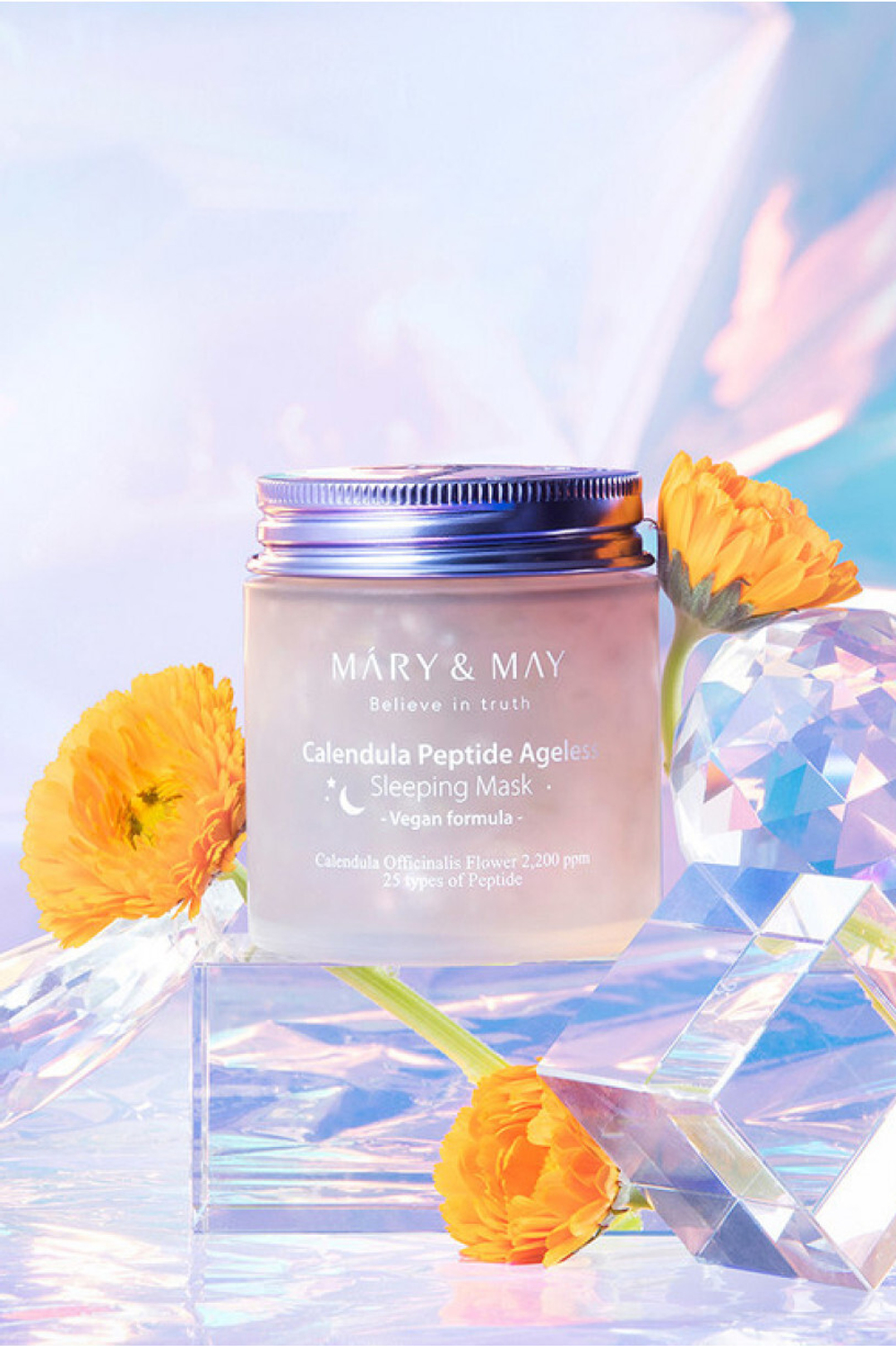 Ночная гелевая маска с календулой и пептидами | Mary&May Calendula Peptide Ageless Sleeping Mask 110