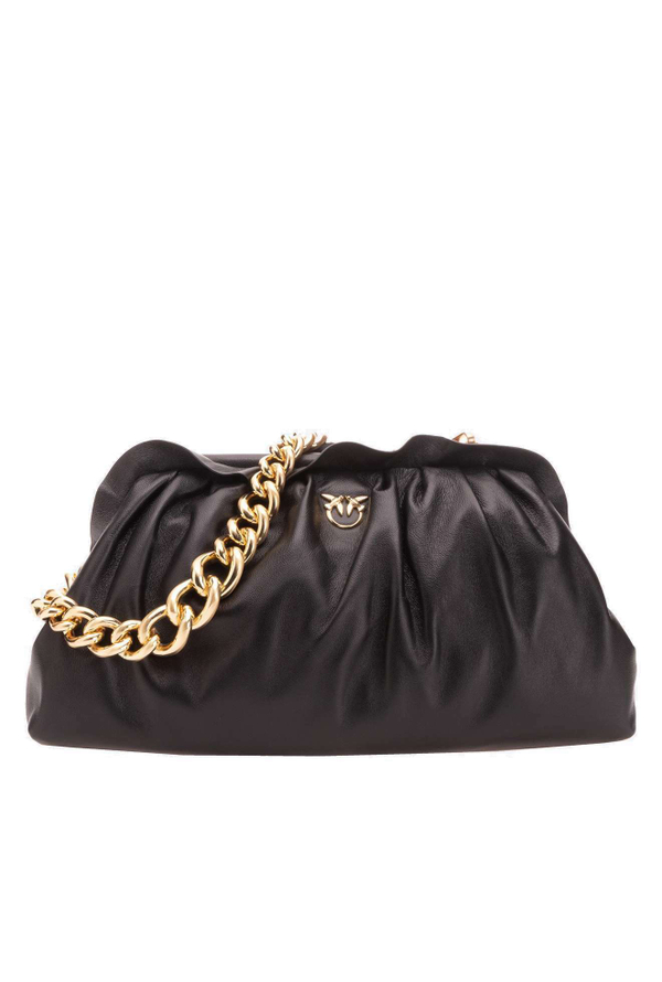 CHAIN CLUTCH BAG FRAIMED LIMOUSINE - black