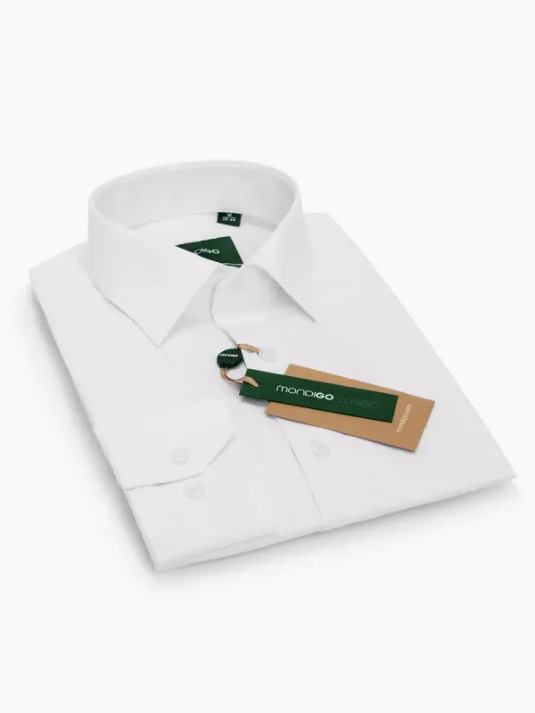 Рубашка на высокий рост LONG SLIM FIT с длинным рукавом, белая