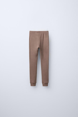 ZARA ПИЖАМА ИЗ СМЕСОВОЙ МЕРИНОСОВОЙ ШЕРСТИ, КОРИЧНЕВЫЙ