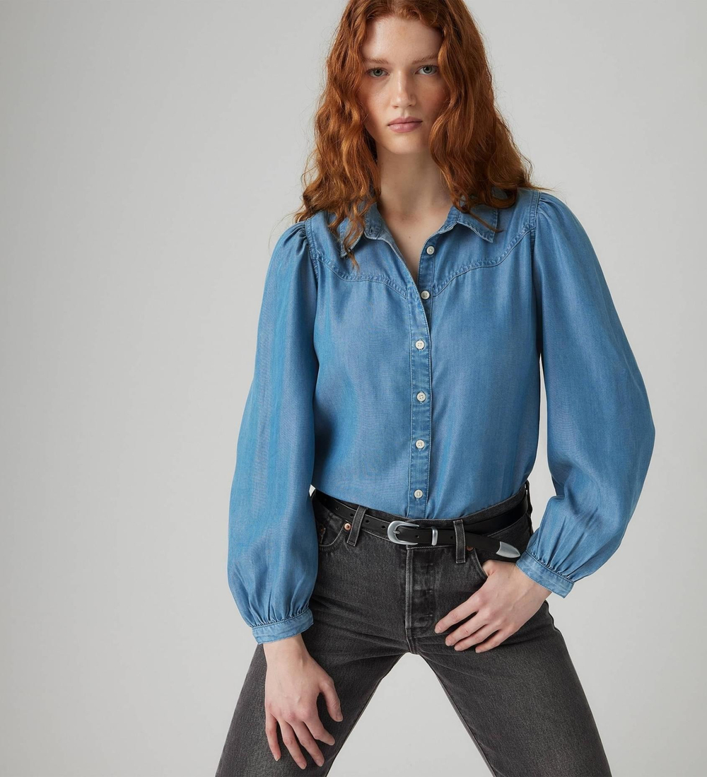 Рубашка женская LEVI'S JOURNEY WSTRN FSHN SHIRT BRIGHT MID STON