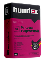 32 Штукатурка цементно-известковая "Бундекс Гидрослой" (30 кг) серая (аналог ЕК ТТ50)