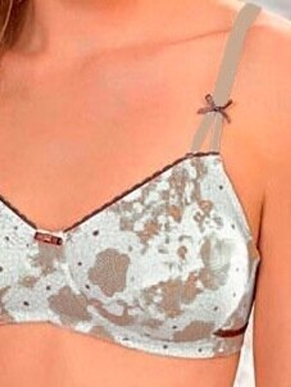 Бюстгальтер после мастэктомии для фиксации экзопротезов Amoena, 70A  нюд бежевый