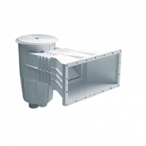 Скиммер из ABS-пластика, 15 л. c широким раструбом, подкл.внутр. 2"-1½", пленка