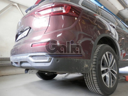 Фаркоп оцинкованный Galia N055A для Nissan X-Trail 2015-, Renault Koleos 2016-(паспорт и сертификат в комплекте)(без электрики)