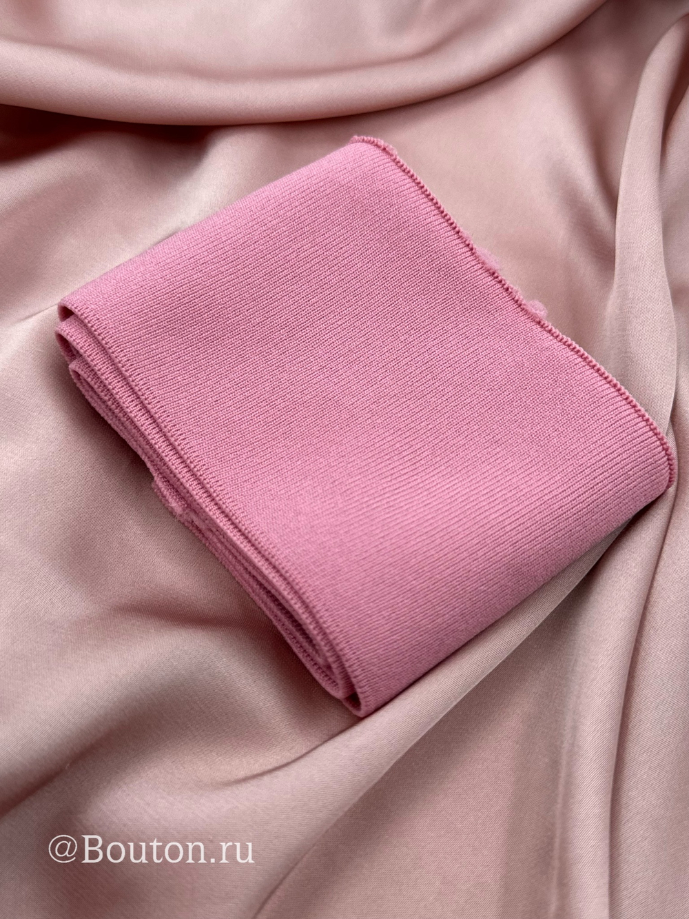 Подвяз трикотажный розовый  0,9 м, ширина 7 см