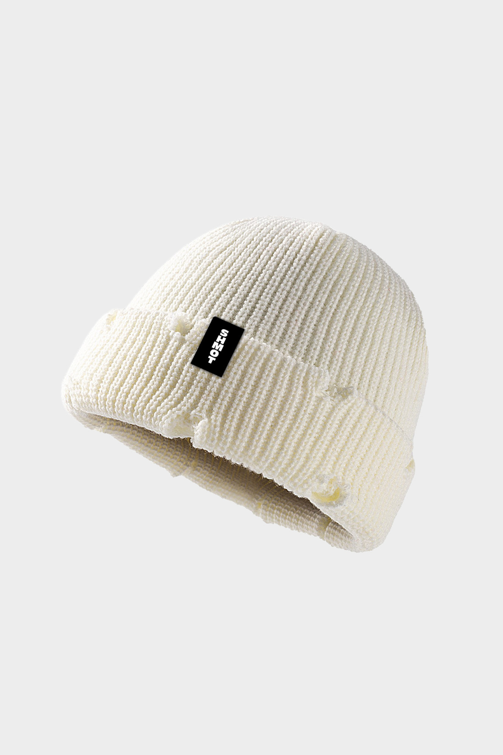 Шапка SHMOT “TORN BEANIE” Белый
