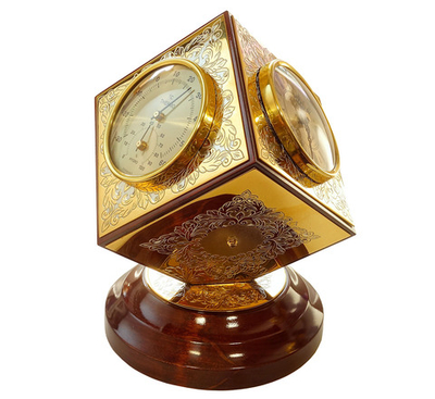 Метеостанция с часами "Куб"