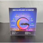 RGB Светильник ночник + будильник 5в1 с беспроводной зарядкой и Bluetooth колонкой "Smart Light Sound Machine"
