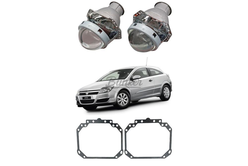 Готовый комплект для замены штатных линз Hella 2 Opel Astra H 2004-2014