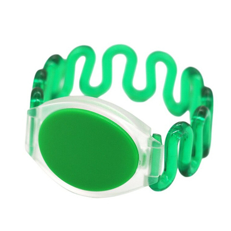 Пружинный RFID браслет EM-Marine TK4100 ЗЕЛЕНЫЙ