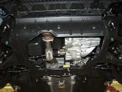 Защита картера двигателя, КПП (2 мм, сталь) для Kia Rio 2005-2010 (V = 1.4; 1.6; 1.5CRDi) Sheriff.11.1768