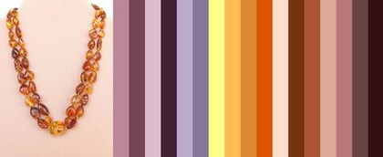 Элегантное колье из коньячного янтаря в два ряда (7173)