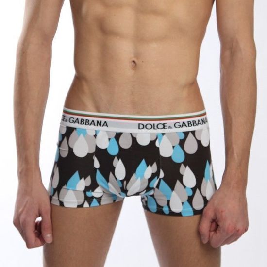 Мужские трусы боксеры Doloe Gabbana Colorful Drops Blue
