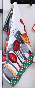 Полотенце кухонное «Kitchen - Посуда» 40*57 см, микрофибра 200 гр/м2