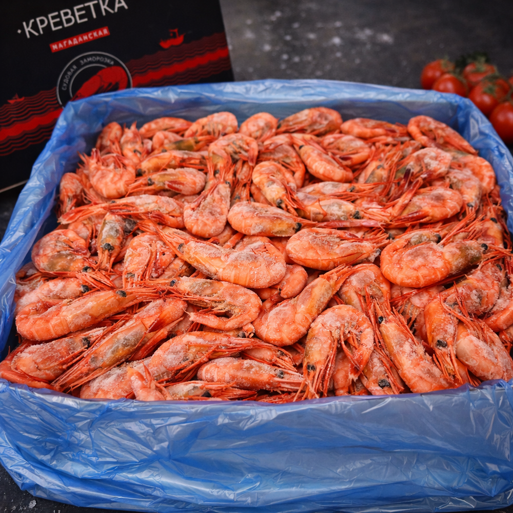 Креветки Магаданские Северные 70/90, 1 кг (замороженные)