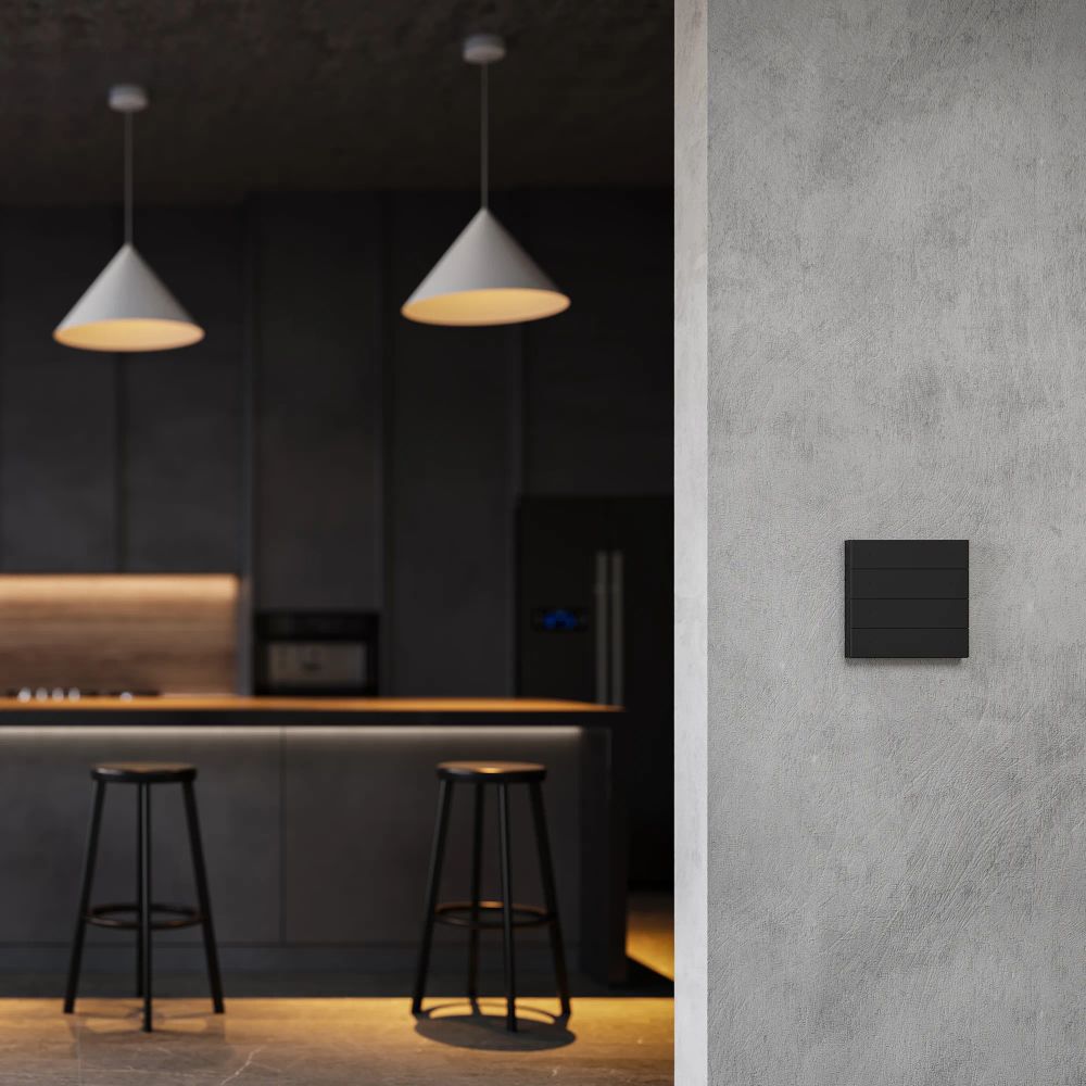 INTELLIGENT ARLIGHT Кнопочная панель SMART-ZB-801-22-1G-4SC-MULTI-IN Black (230V) (IARL, IP20 Пластик, 5 лет) 048042