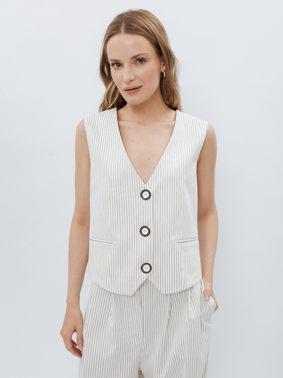 Жилет Steal White Stripe
