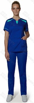 Костюм женский DoctorBIG 455 (василек/с.голубой)