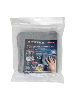 Салфетка из микрофибры 30х30см (комплект 3шт.) Forsage F-RP-7709