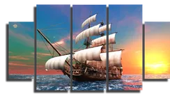 Модульная картина "Корабль"