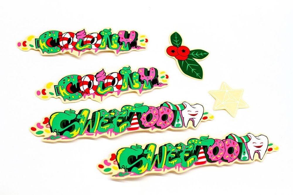 Наклейки стикеры Sweet Tooth Sticker Pack NEW DESIGN STICKERS, цвет Shipped Assorted, арт. I43-902B COLONY