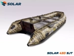 Лодка надувная моторная solar-430 super jet tunnel