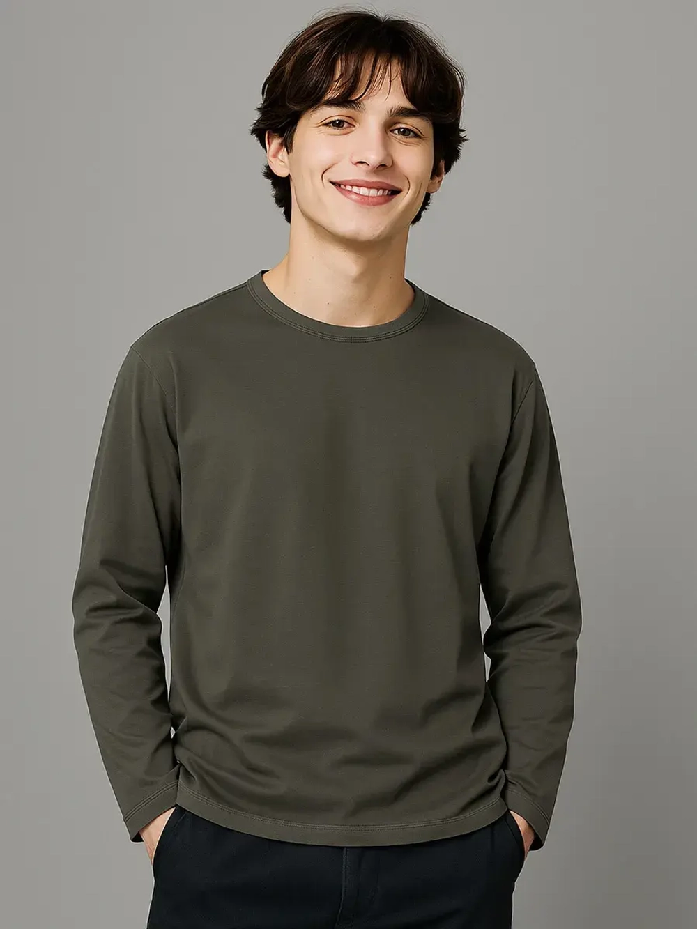 Осенний мужской лонгслив