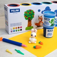 Plastlin / Пластилин CASE 10 POTS OF 85gr BASIC SOFT DOUGH.