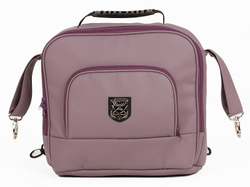 Детская коляска Adamex Luciano Deluxe 2 в 1 Q115-С (СИРЕНЬ ПУДРА 100% КОЖА+ЧЕРНАЯ РАМА)