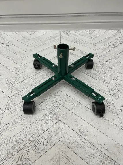 Подставка для елки металлическая на колесиках 42-59 см., Christmas DeLuxe (89818)