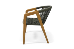 "Будапешт" стул из искусственного ротанга, цвет темно-серый