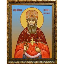 Иоанн Парусников, священномученик, пресвитер. Икона на холсте.