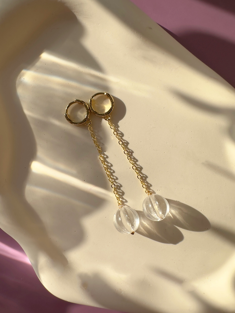 Серьги Горный хрусталь