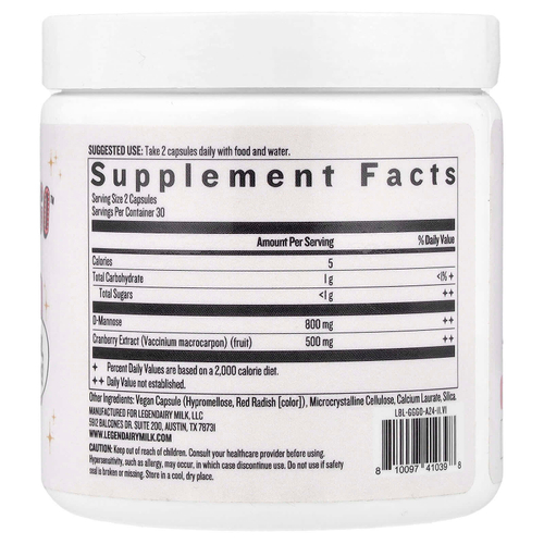 Legendairy Milk, Girl's Gotta Go ™, здоровье мочевыводящих путей, 60 веганских капсул